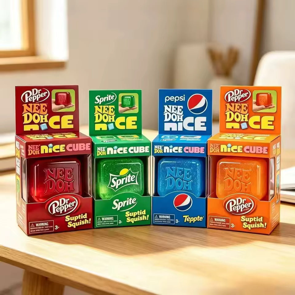 Limited Edition Fanta, Sprite, Dr Pepper & Pepsi Squishy Fidget Stress Toy