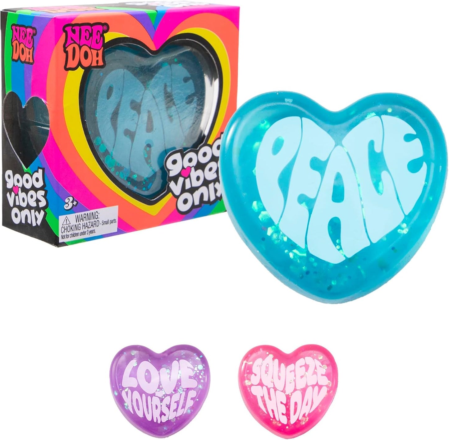 NeeDoh Good Vibes Only Squishy Stress Ball – Surprise Style Sensory Fidget Toy