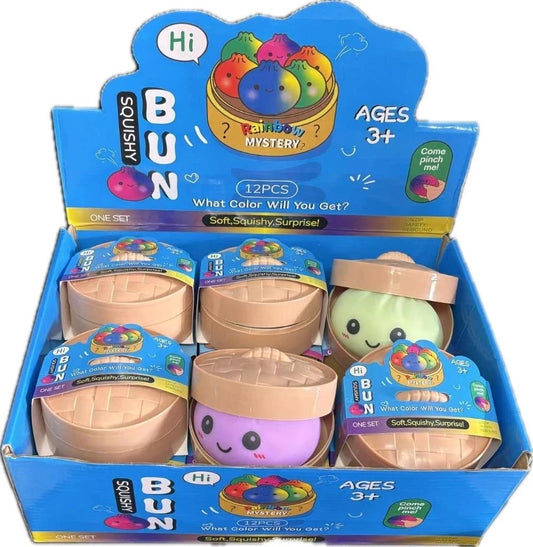 Squishy Dumpling – Rainbow Surprise Colour Fidget Toy