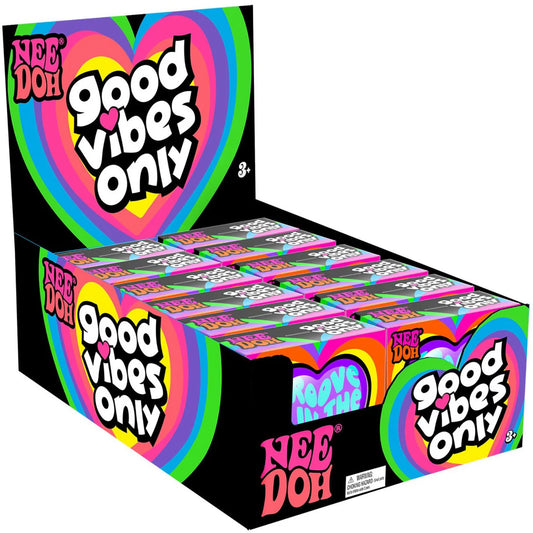 NeeDoh Good Vibes Only Squishy Stress Ball – Surprise Style Sensory Fidget Toy