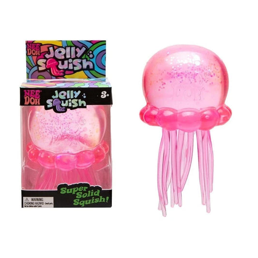 NeeDoh Jelly Squish – Super Solid Jellyfish Sensory Fidget Toy